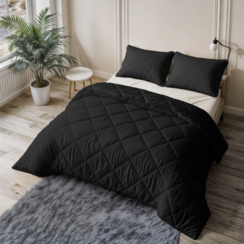 Lazy Dekbed Zonder Overtrek - Uni - Zwart - Image 9