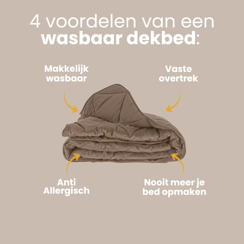 Lazy Dekbed Zonder Overtrek - Velvet - Taupe/Bruin - Image 5