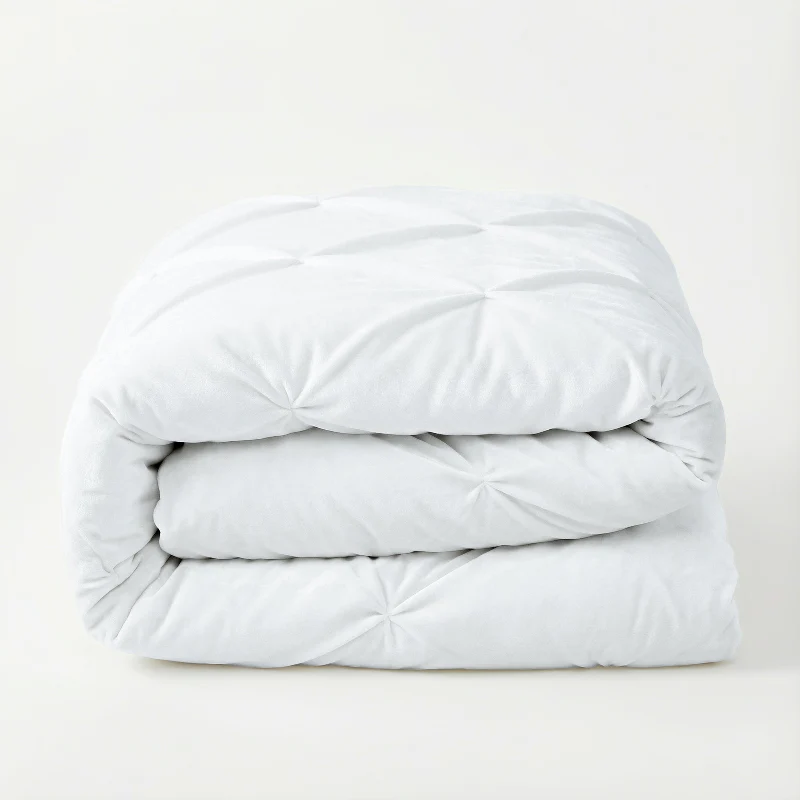 Lazy Dekbed Zonder Overtrek - Velvet Pintuck - Wit