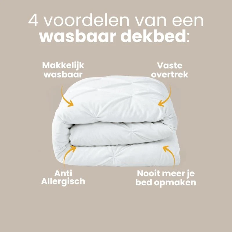 Lazy Dekbed Zonder Overtrek - Velvet Pintuck - Wit - Image 3