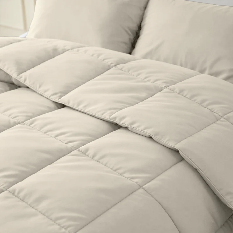 Lazy Dekbed Zonder Overtrek - Percale Katoen - Beige - Image 5