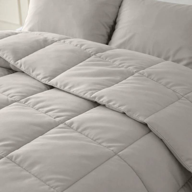 Lazy Dekbed Zonder Overtrek - Percale Katoen - Taupe - Image 5