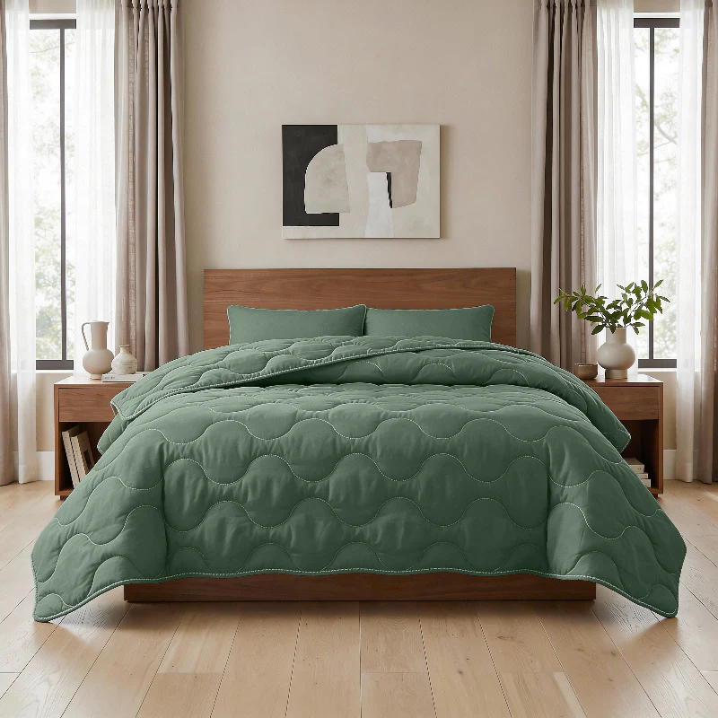 Lazy Dekbed Zonder Overtrek - Groen - Image 2