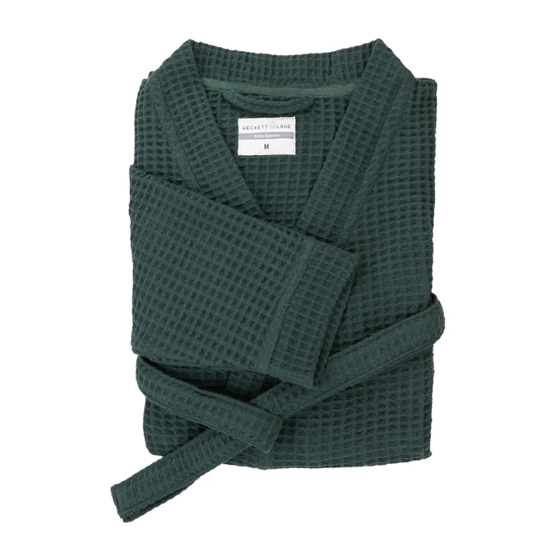 Luxe Wafel Badjas - Army Green