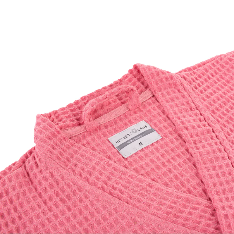 Luxe Wafel Badjas - Baby Pink - Image 3