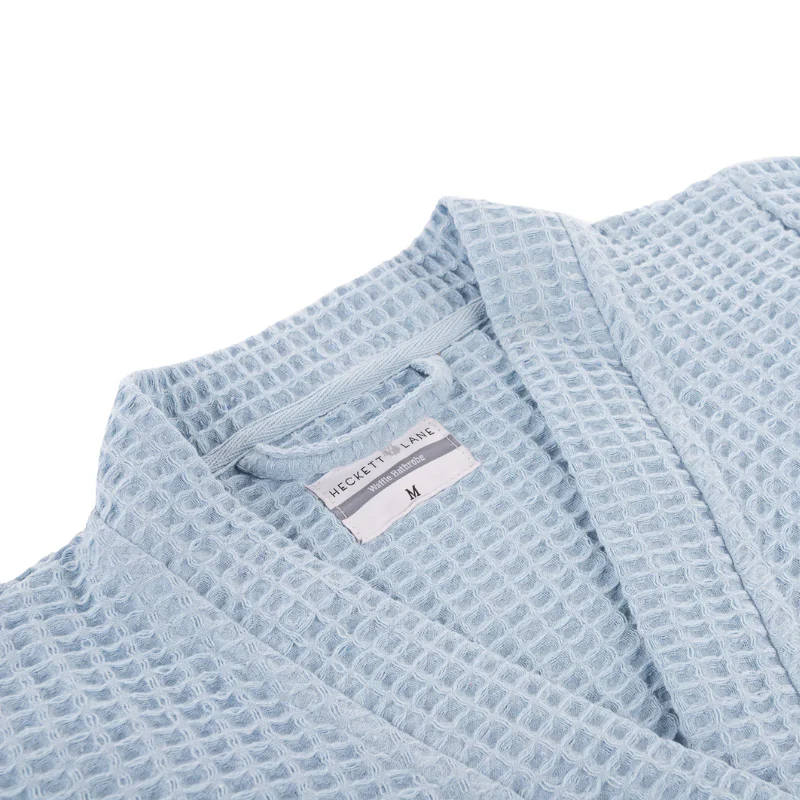 Luxe Wafel Badjas - Ice Blue - Image 3