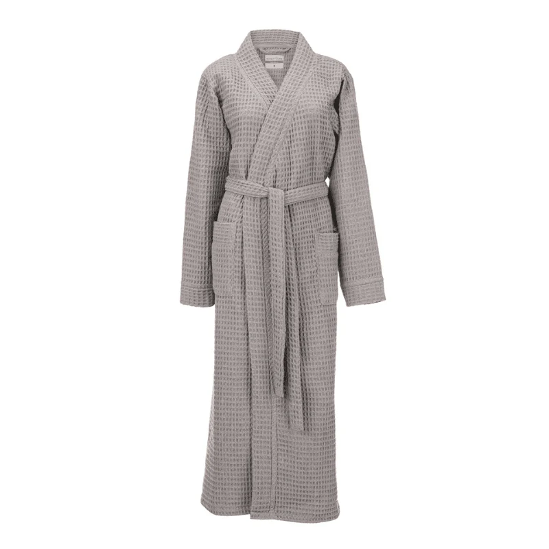 Luxe Wafel Badjas - Melange Grey