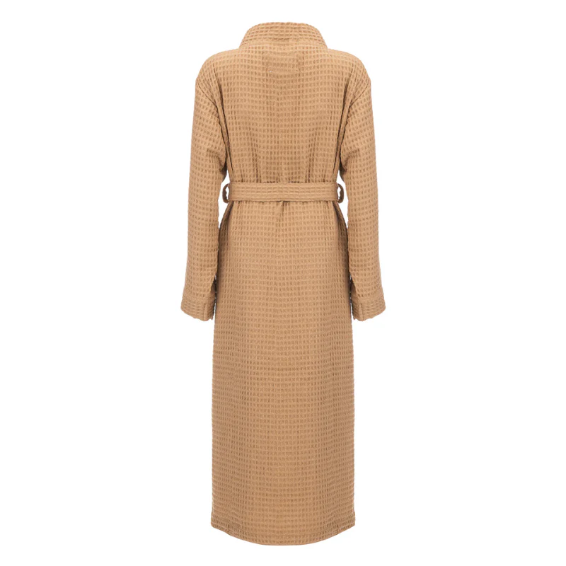 Luxe Wafel Badjas - Pale Khaki - Image 2