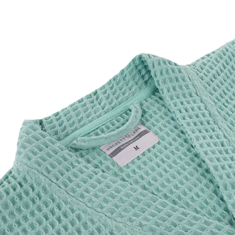 Luxe Wafel Badjas - Sea Green - Image 3
