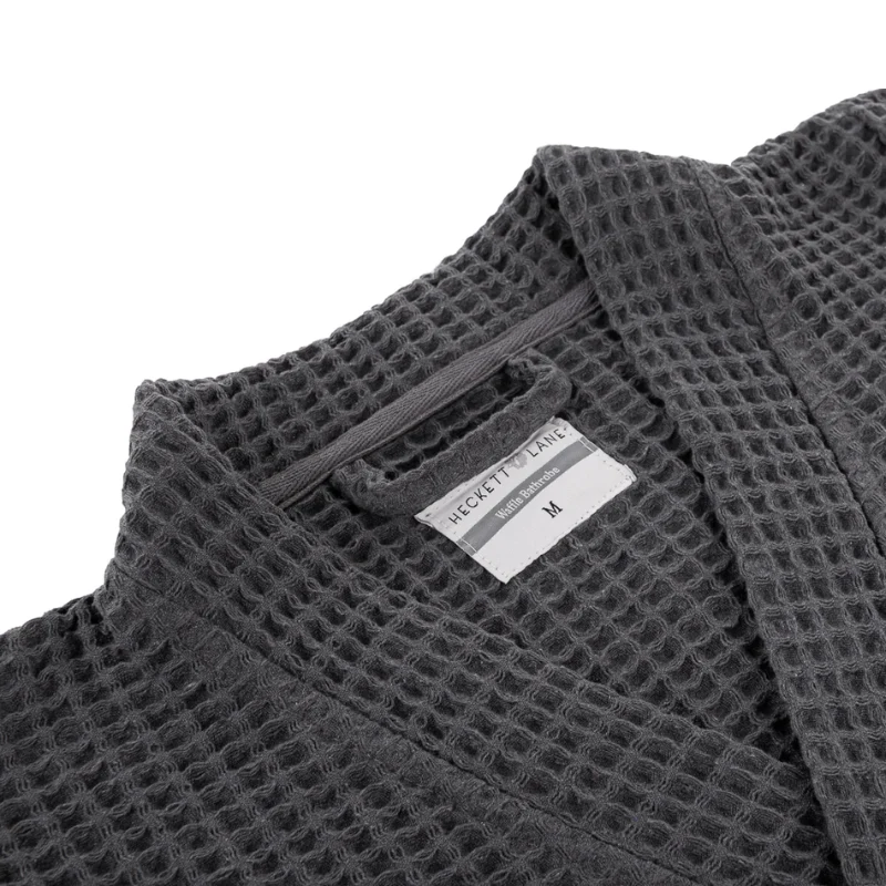 Luxe Wafel Badjas - Steel Grey - Image 3