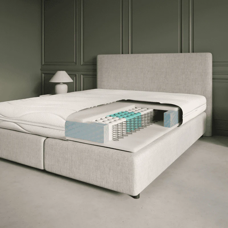Matras Luxury Line - Pocketvering & Hybrid Koudschuim - Bamboe - Image 5