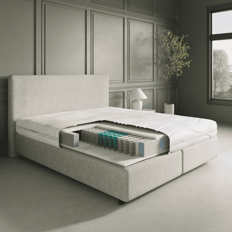 Matras Luxury Line - Pocketvering & Hybrid Koudschuim - Bamboe - Image 6