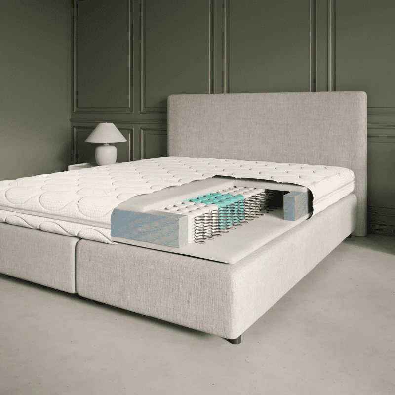 Matras Luxury Line - Pocketvering & Hybrid Koudschuim - Tencel - Image 5