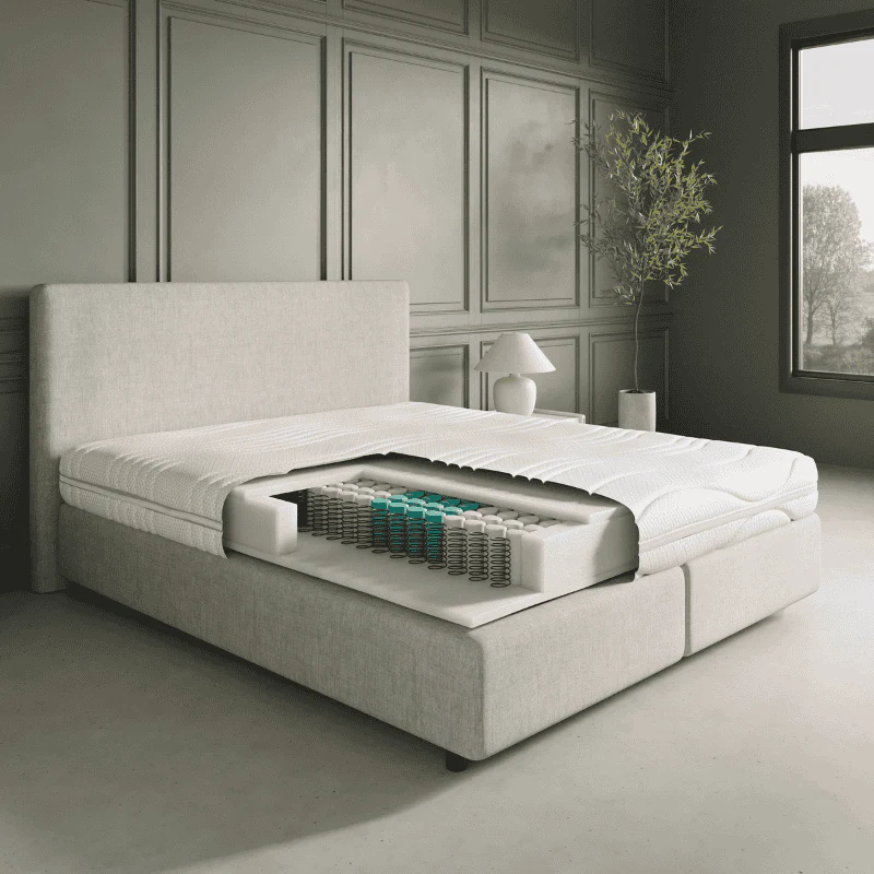 Matras Luxury Line - Pocketvering & NASA Traagschuim - Bamboe - Image 5