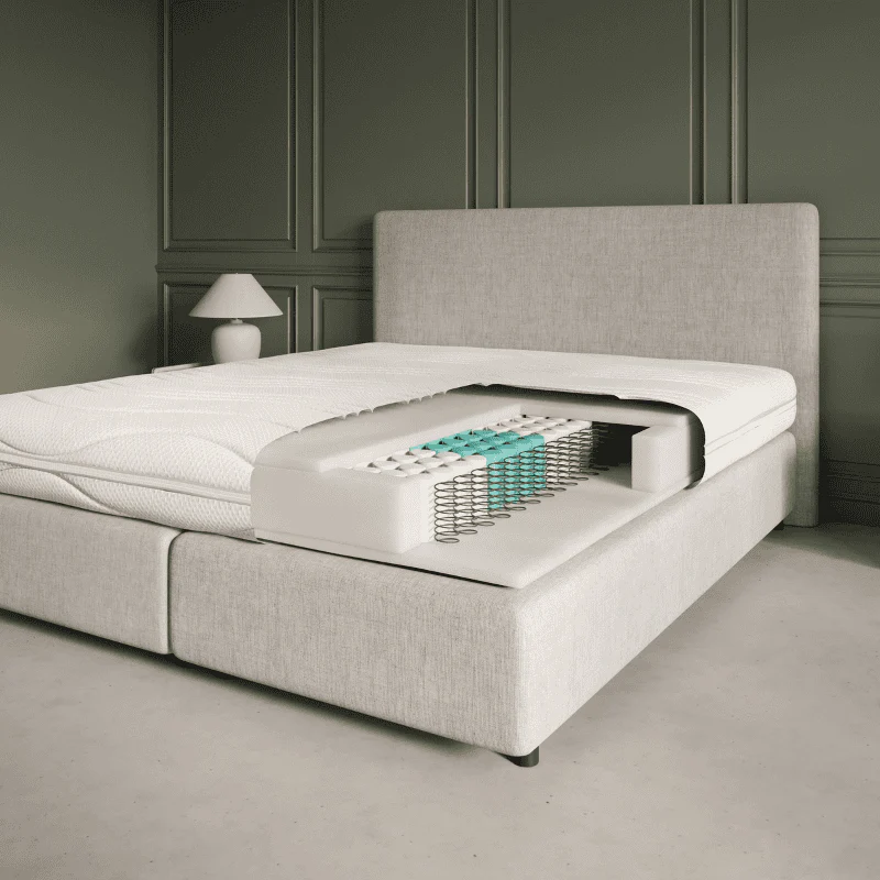 Matras Luxury Line - Pocketvering & NASA Traagschuim - Bamboe - Image 6