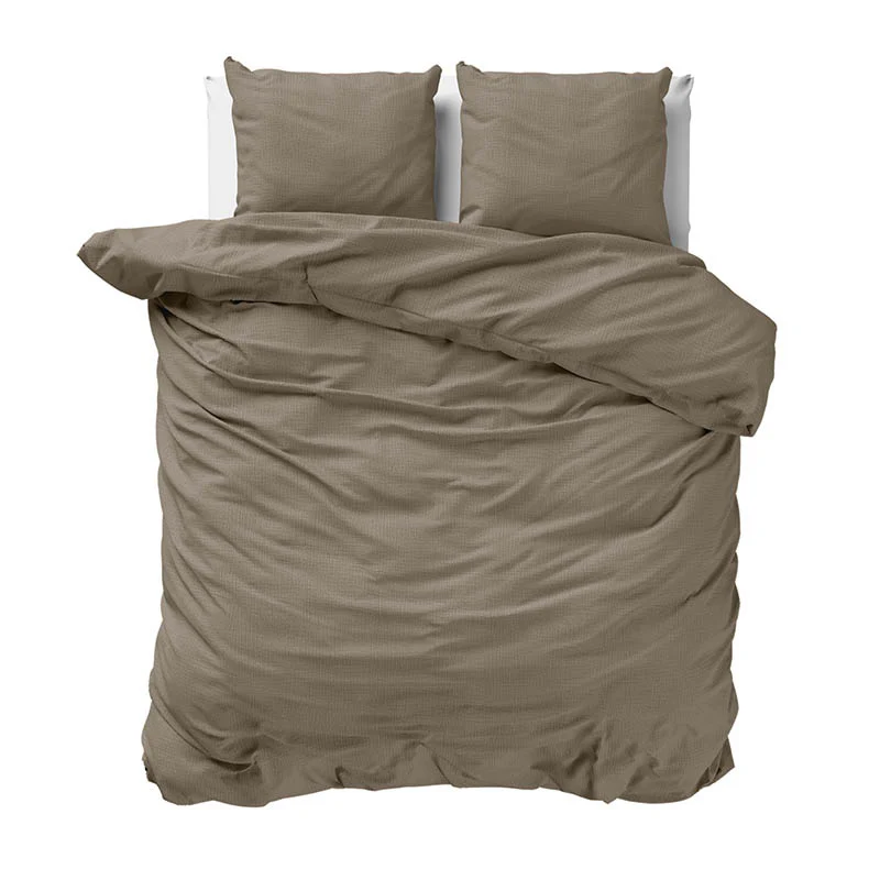 Dekbedovertrek Percale-Katoen Verkoelend - Mousseline - Taupe - Image 6