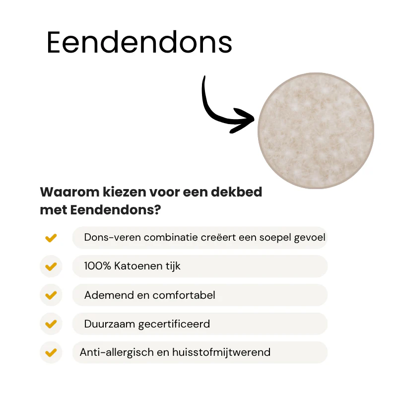 Dekbed - 60% Eendendons - 4 Seizoenen - Image 3