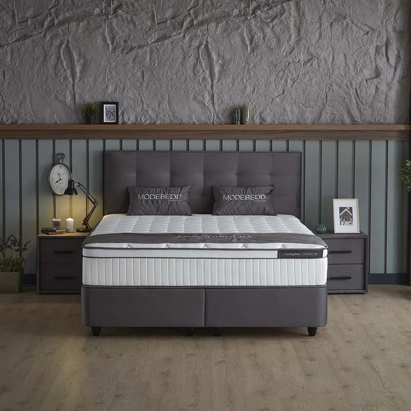 Boxspring met opbergruimte Modebedd - Antraciet - Image 12