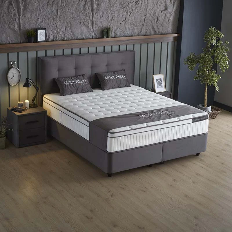 Boxspring met opbergruimte Modebedd - Antraciet - Image 4