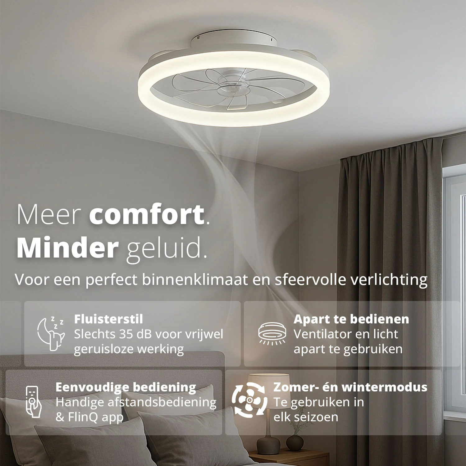 Smart Plafondventilator AeroGlow met Verlichting - Image 3