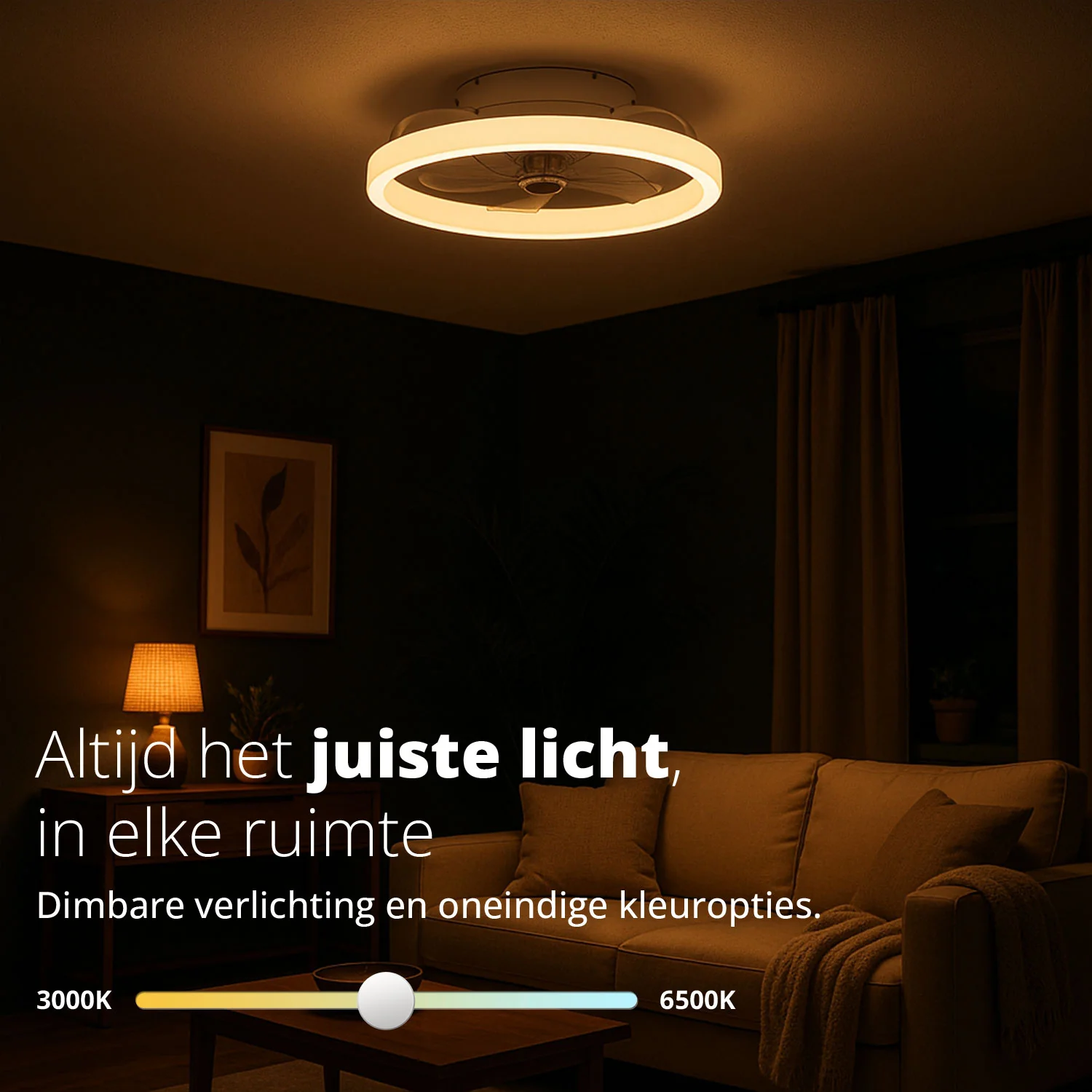 Smart Plafondventilator AeroGlow met Verlichting - Image 4