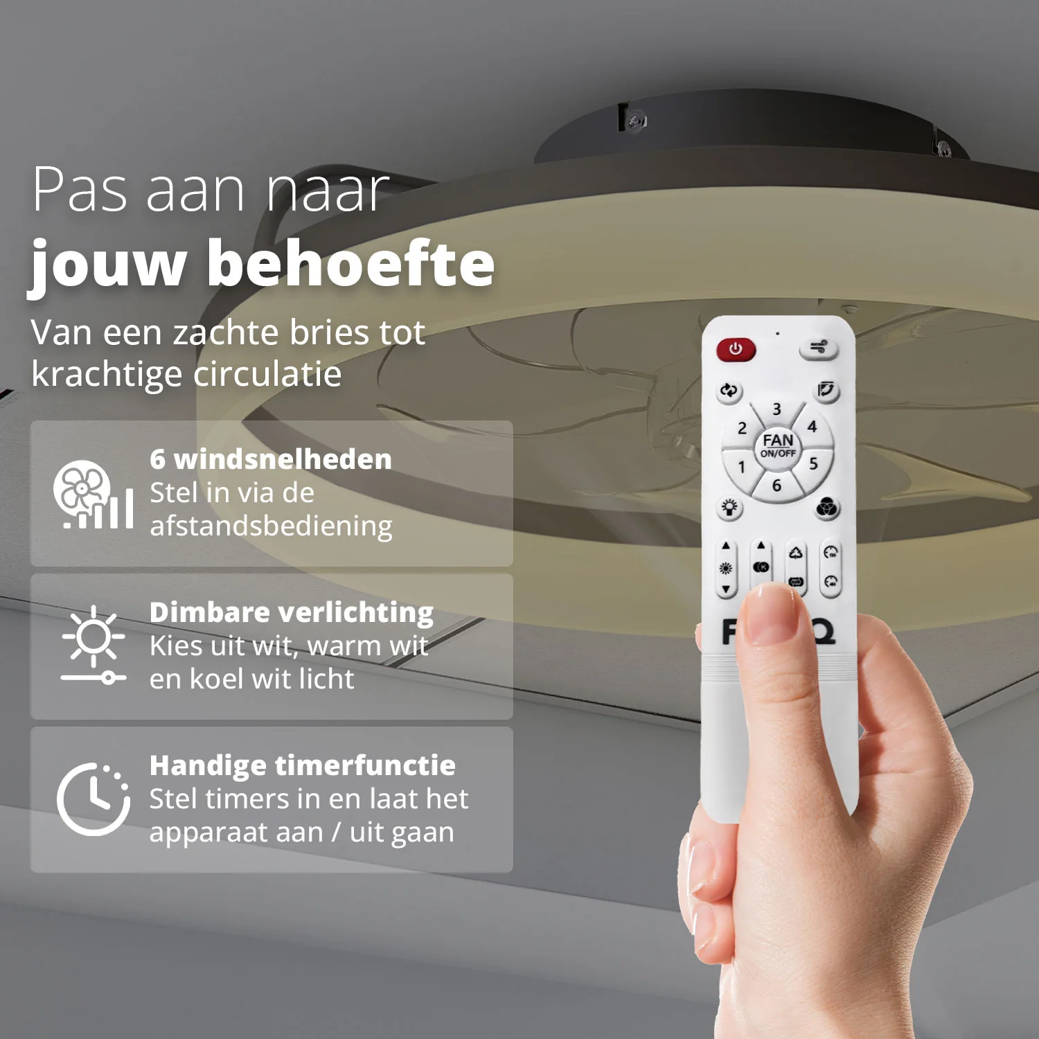 Smart Plafondventilator AeroGlow met Verlichting - Image 5