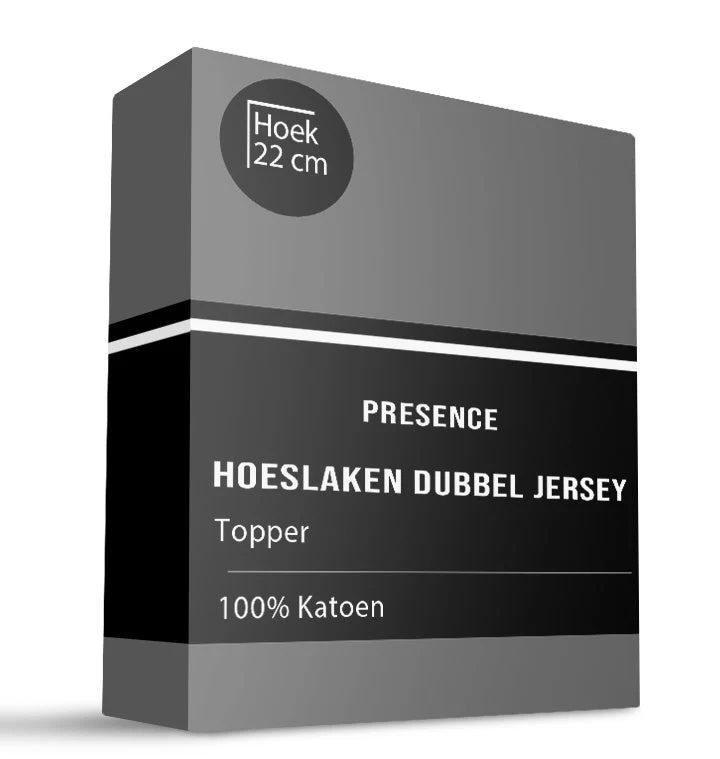 Topper Hoeslaken - Katoen Dubbel Jersey - Truffel - Image 5