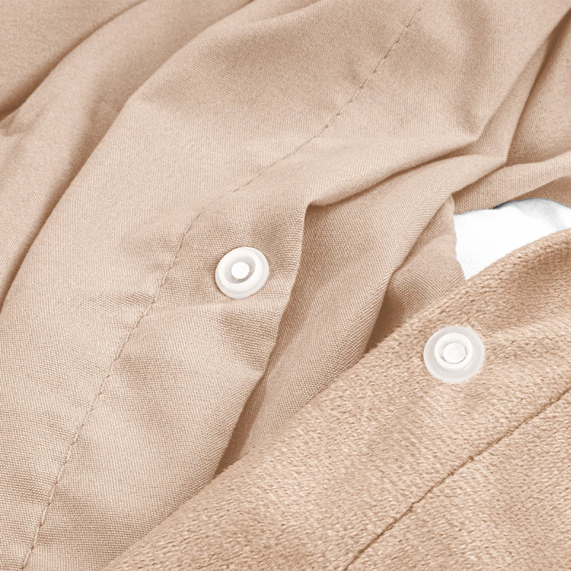 Dekbedovertrek Velvet Uni - Beige - Image 6
