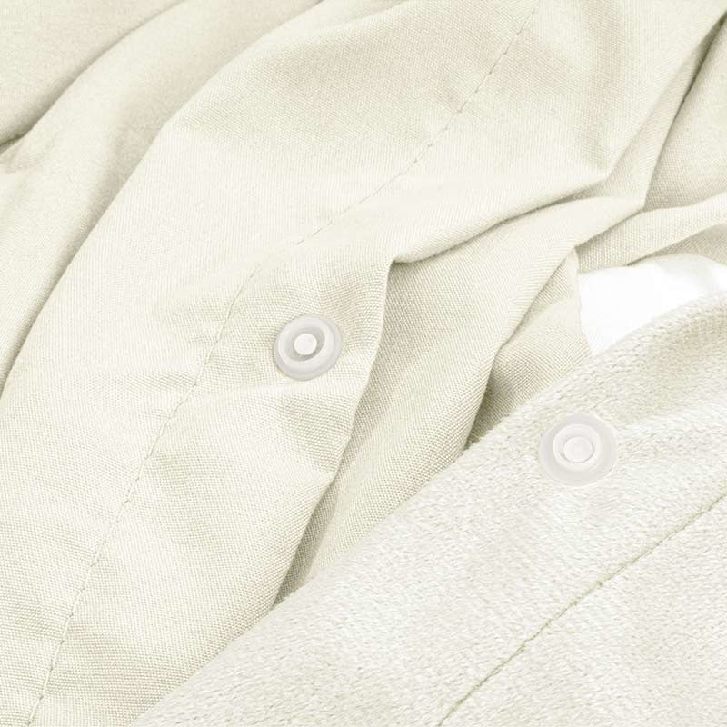 Dekbedovertrek Velvet Uni - Creme - Image 4