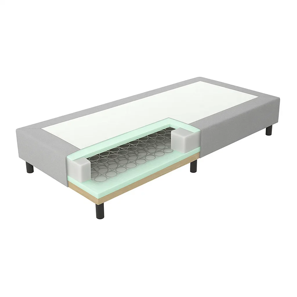 Verende Hotelboxspring zonder Matras - Grijs - Image 2
