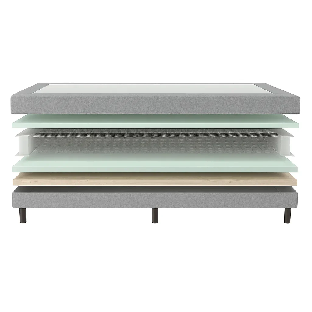 Verende Hotelboxspring zonder Matras - Grijs - Image 3