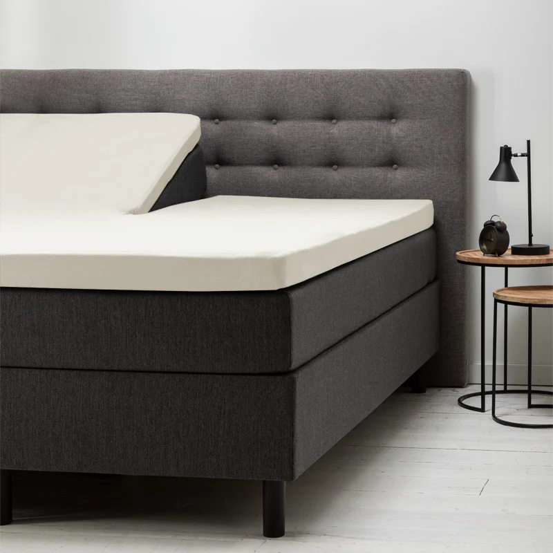 Splittopper Hoeslaken - Katoen - Creme - Image 2