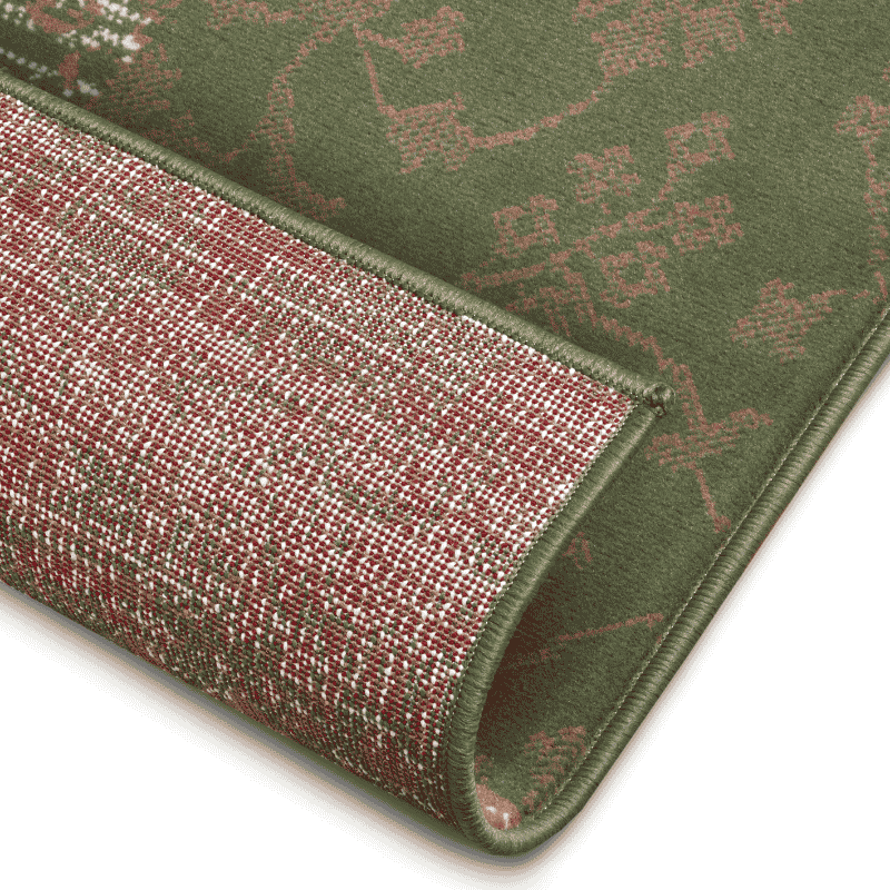 Vloerkleed Bloques - Groen/Crème - Image 3