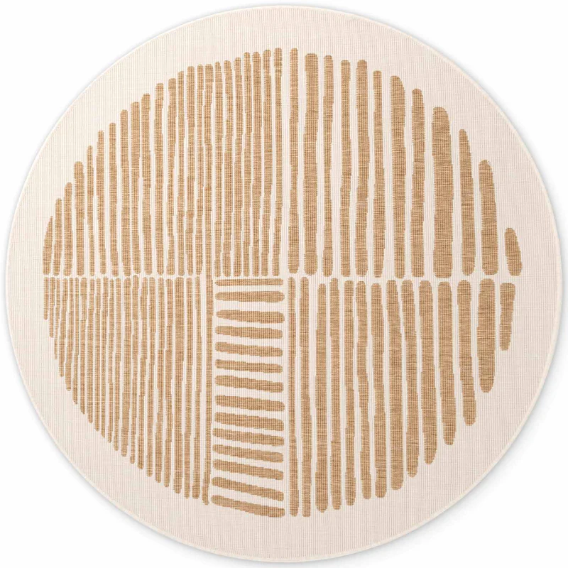 Vloerkleed Bounds Rond - Jute Wit - Image 2