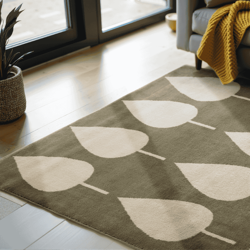 Vloerkleed Kids Lovely Leaves - Groen - Image 5