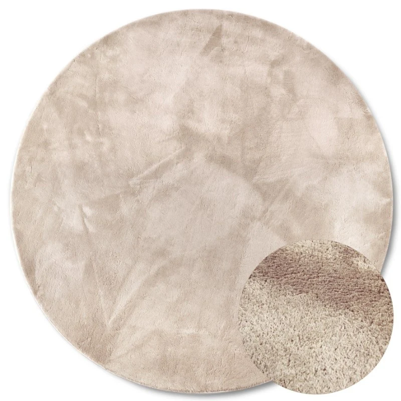 Vloerkleed Leon Rond - Crème - Image 2