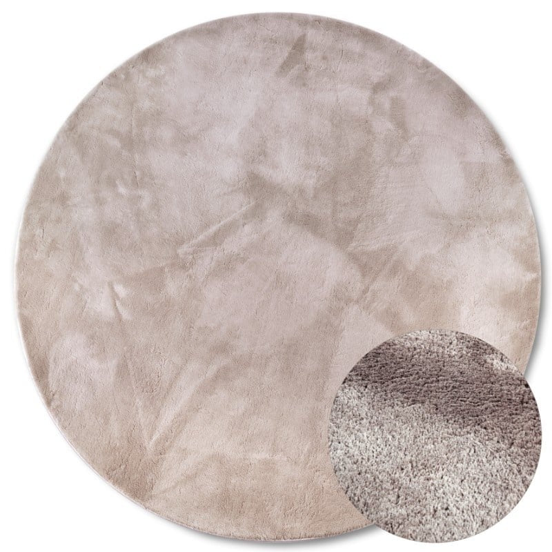 Vloerkleed Leon Rond - Lichtgrijs - Image 2