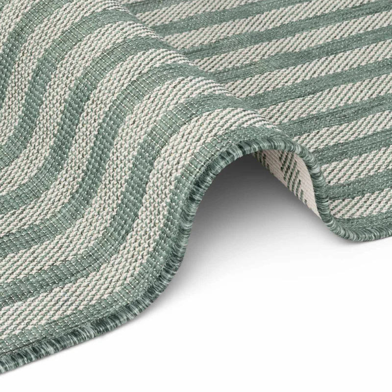 Vloerkleed Linley Rechthoekig - Groen Wit - Image 3