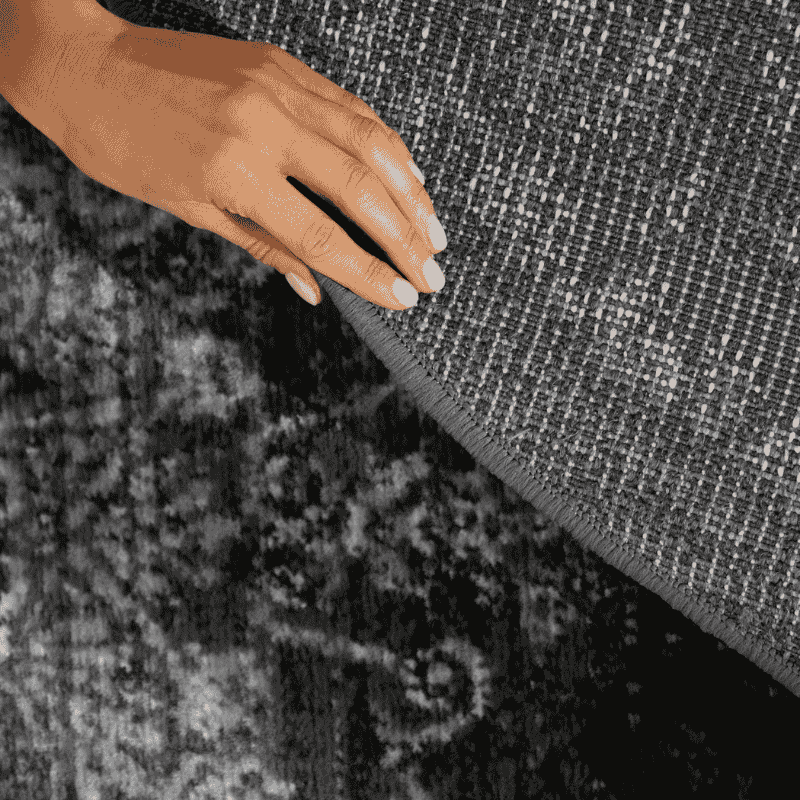 Vloerkleed Lydia Rond - Antraciet - Image 6