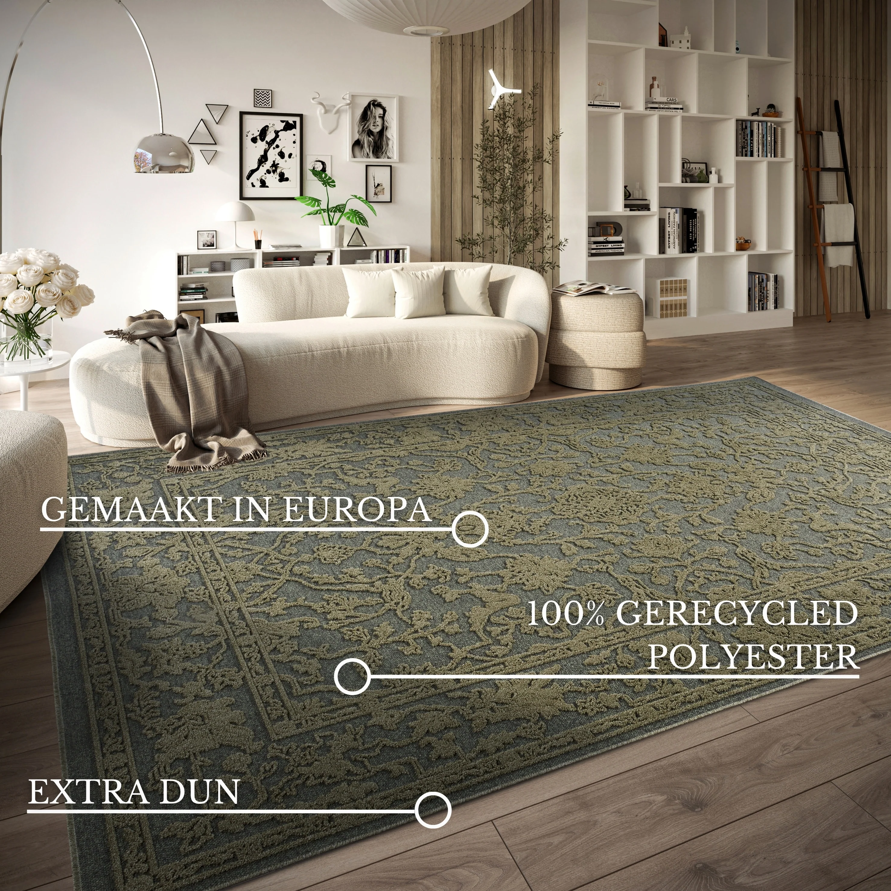 Vloerkleed Vintage Amber - Groen - Image 2
