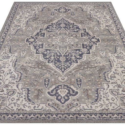 Vloerkleed Vintage Genevieve - Grijs/Crème - Image 4