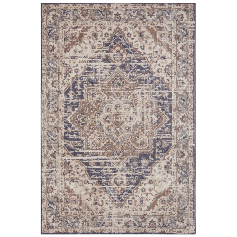 Vloerkleed Vintage Sand - Beige/Blauw - Image 2