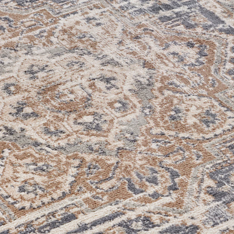 Vloerkleed Vintage Sand - Beige/Blauw - Image 4
