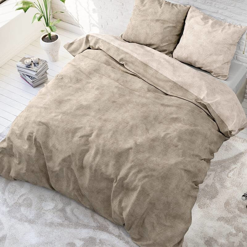 Dekbedovertrek Katoen Flanel - Washed Cotton Taupe - Image 6