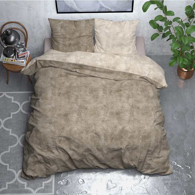 Dekbedovertrek Katoen Flanel - Washed Cotton Taupe - Image 8