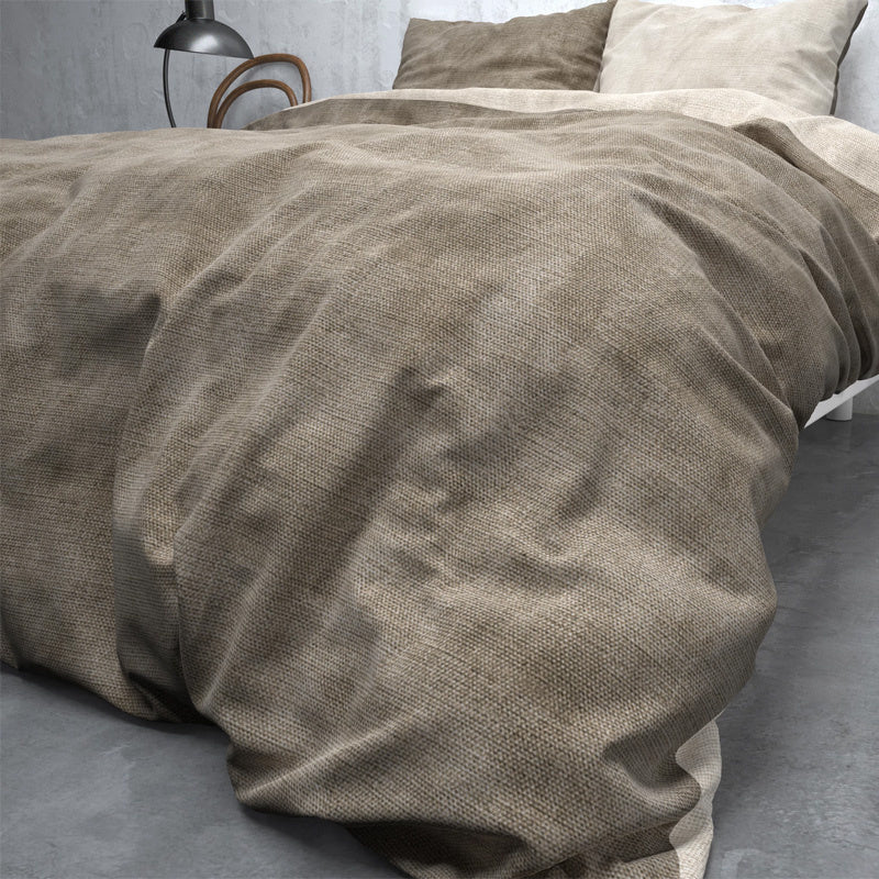 Dekbedovertrek Katoen Flanel - Washed Cotton Taupe - Image 9