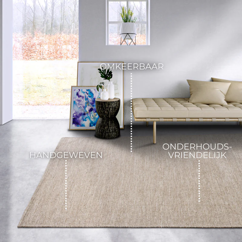 Wollen Vloerkleed Dehli - Naturel - Image 2